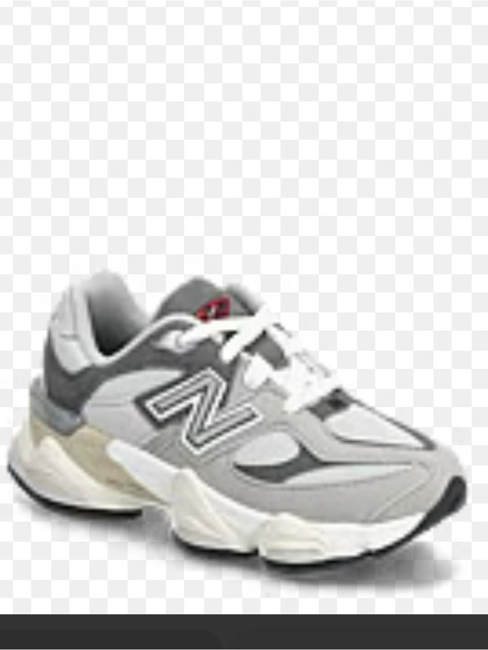 New Balance 9060  Raincloud and Castlerock Grey Mesh Sneaker